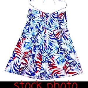 Reel Legends Water Color Palms Convertible skirt / top. Size Large